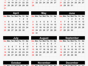 Calendar 2021 Png - Pocket Calendar 2020 Printable