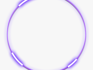 #neon #round #purple #freetoedit #circle #frame #border - Transparent Neon Circle Png