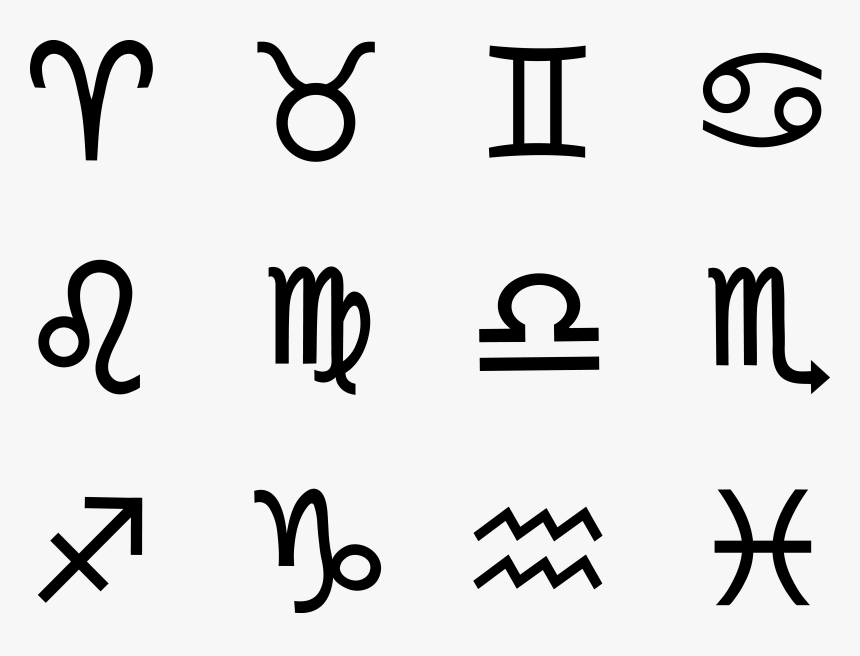 Transparent Scorpio Symbol Png - Zodiac Signs Vector Free