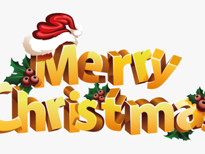 Stickers Texte Merry Christmas 3d Repositionnable - Merry Christmas Sticker Png