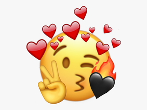 Emoji Iphone Sticker - Emoji Iphone Love Fire