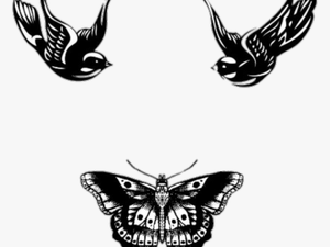 Transparent Passarinho Png - Harry Styles Tattoos Butterfly