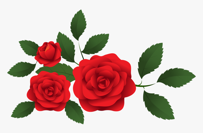 Red Roses Decoration Png - Red Roses Clip Art