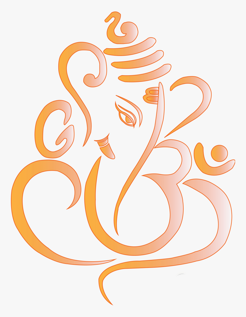 Ganpati Art Png - Logo Transparent Ganesh Png