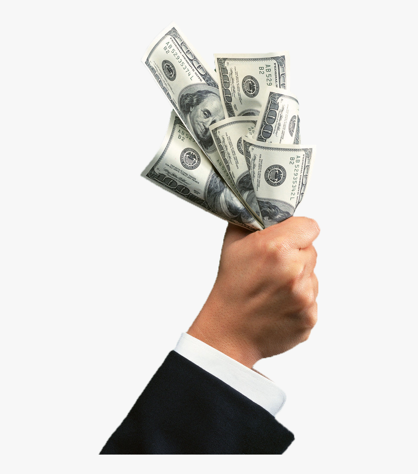 Money In Hand Png - Hand Holding