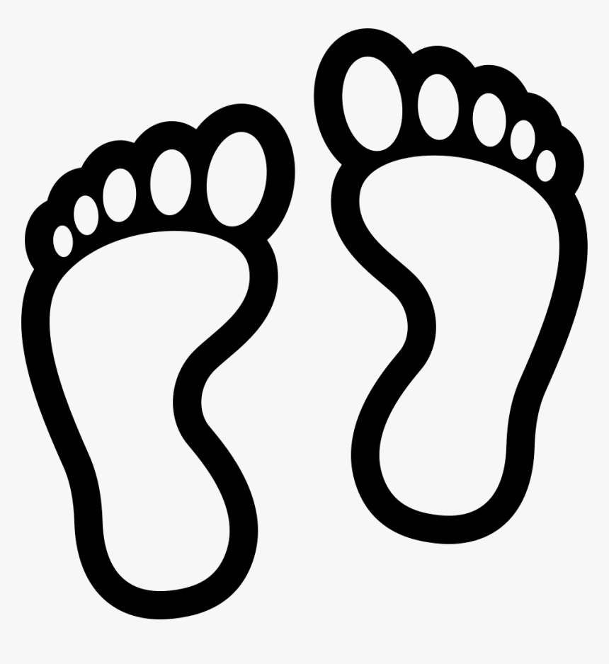 Transparent Foot Prints Png - Footprint Clipart Black And White