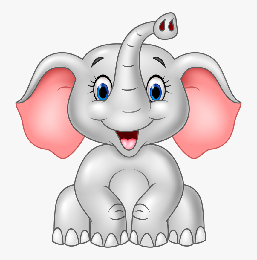 Elephant Clipart Png- - Baby Elephant Cartoon Png