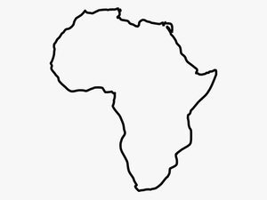 Transparent Africa Vector Png - Easy Outline Of Africa