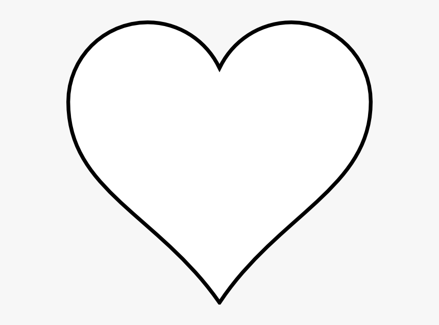 Blank Heart Clip Art - White Lov
