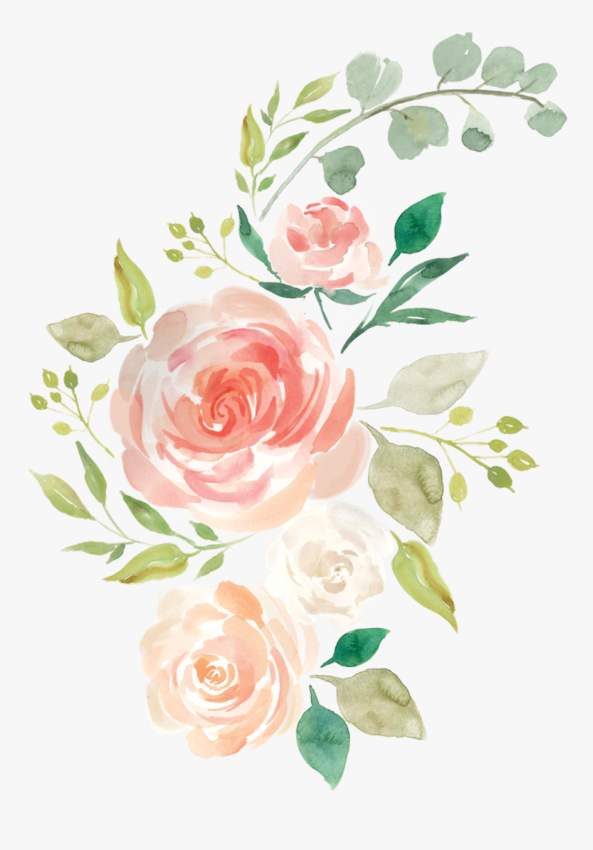 Transparent Tumblr Rose Png - Pastel Watercolor Flower Png
