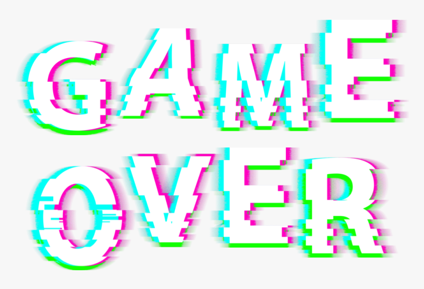 Game - Game Over Glitch Png