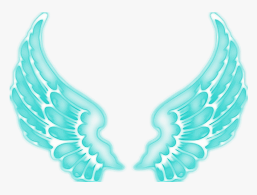#angel #angels #wing #wings #fairy #ftestickers #blue - Neon Light Wings Png