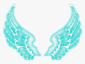 #angel #angels #wing #wings #fairy #ftestickers #blue - Neon Light Wings Png