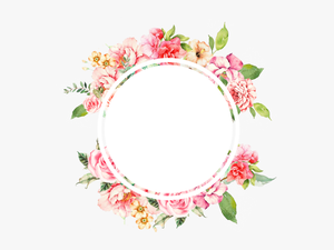 Round Flower Frame Png Image - Psicologia Flores