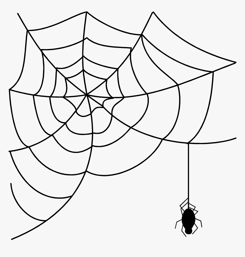 Halloween Spider Png Free Download - Transparent Background Spider Web Clipart