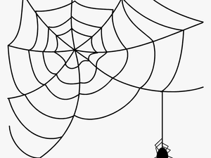 Halloween Spider Png Free Download - Transparent Background Spider Web Clipart