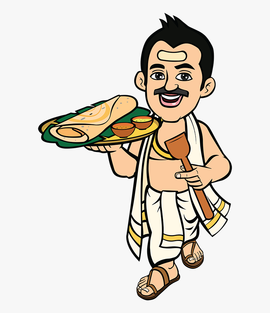 Indians Clipart South - South Indian Food Cartoon