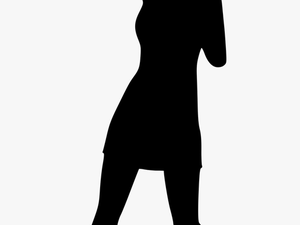 Silhouette Singing Woman - Woman Singing Silhouette Png